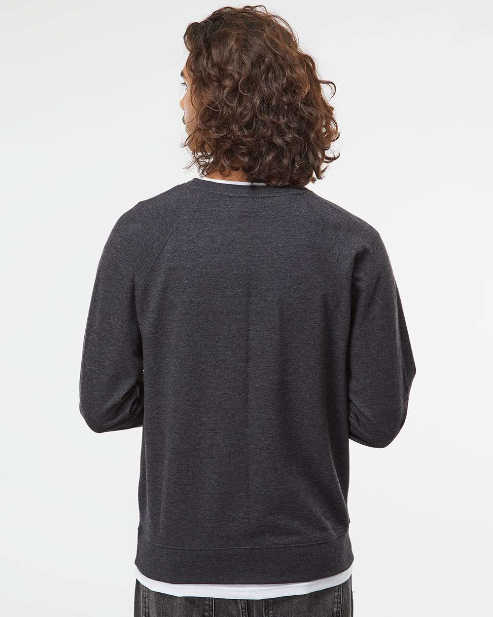 no-logo Independent Trading Co. Icon Unisex Lightweight Loopback Terry Crewneck Sweatshirt-Fleece-Independent Trading Co.-Thread Logic