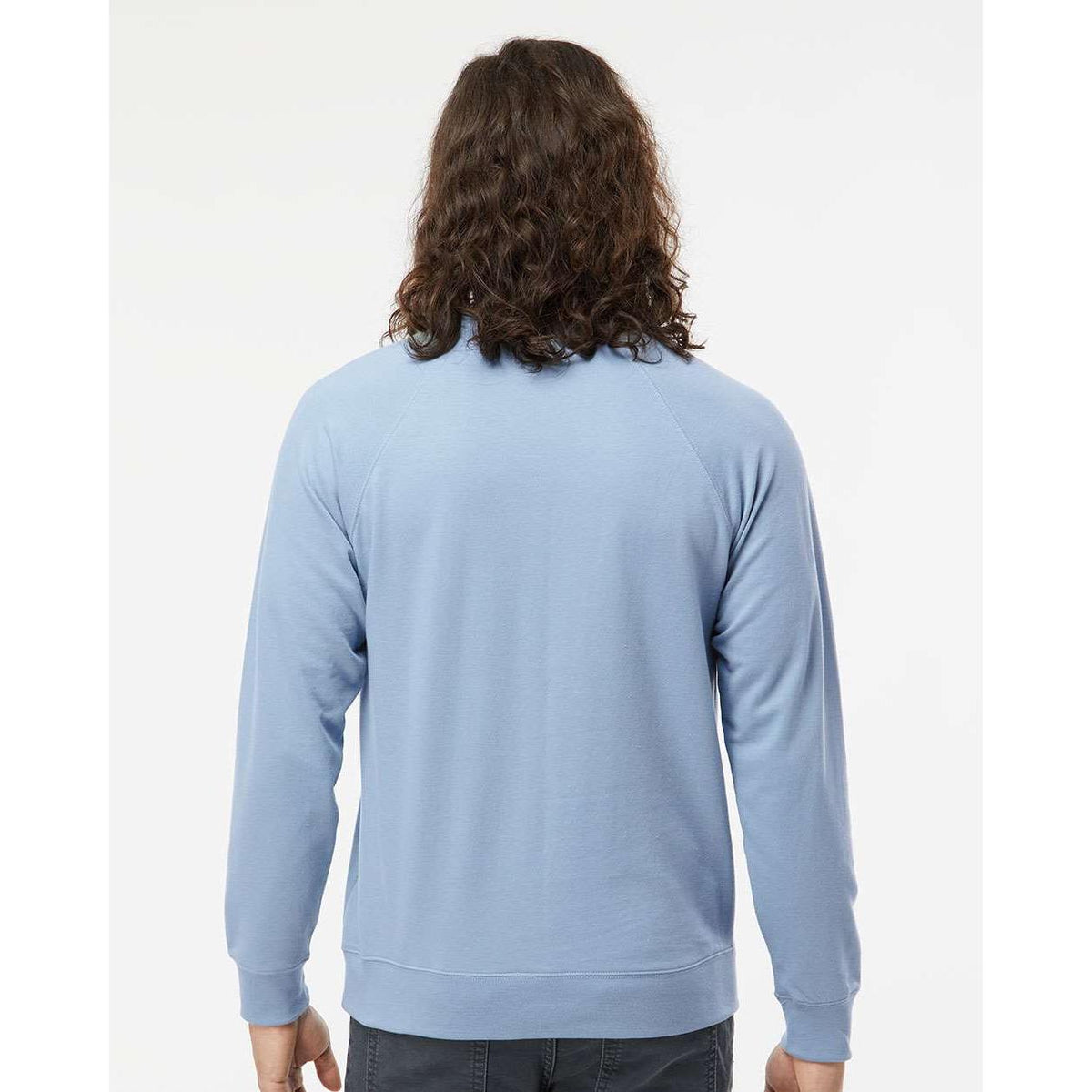no-logo Independent Trading Co. Icon Unisex Lightweight Loopback Terry Crewneck Sweatshirt-Fleece-Independent Trading Co.-Thread Logic