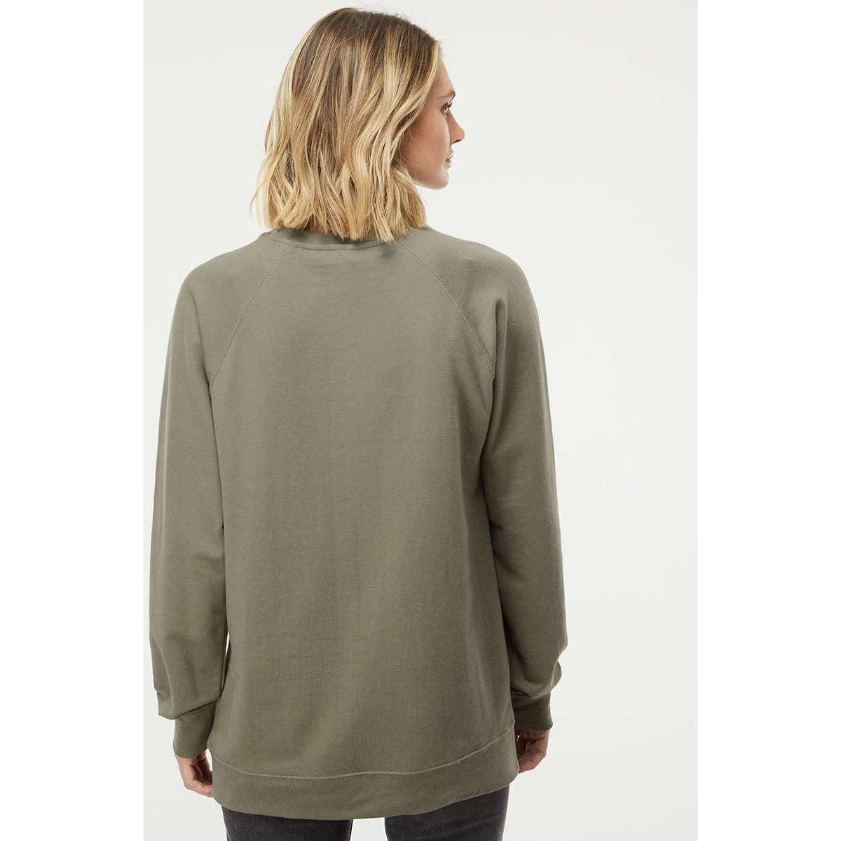 no-logo Independent Trading Co. Icon Unisex Lightweight Loopback Terry Crewneck Sweatshirt-Fleece-Independent Trading Co.-Thread Logic