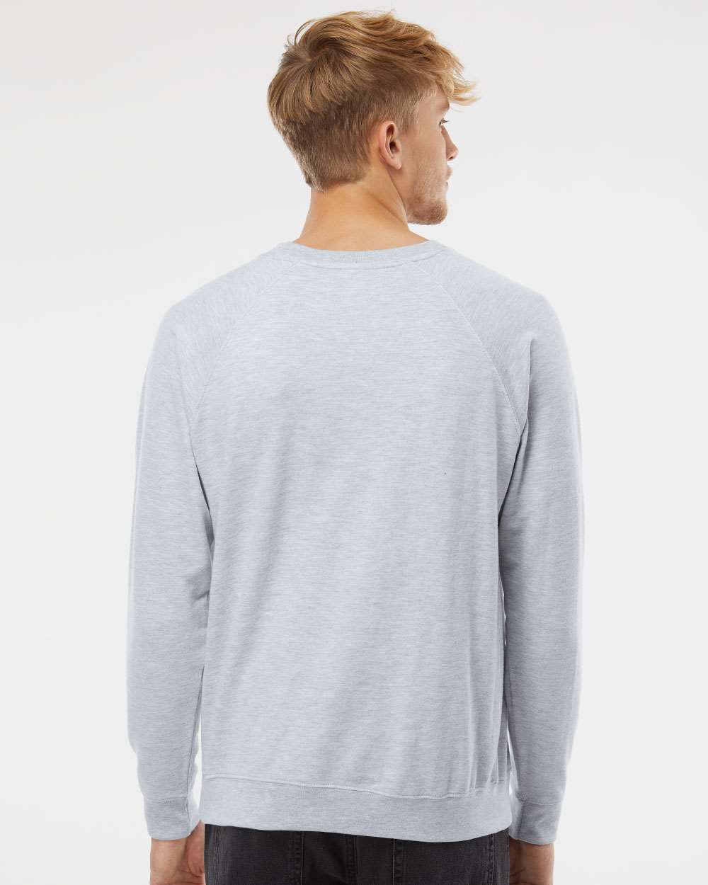 no-logo Independent Trading Co. Icon Unisex Lightweight Loopback Terry Crewneck Sweatshirt-Fleece-Independent Trading Co.-Thread Logic