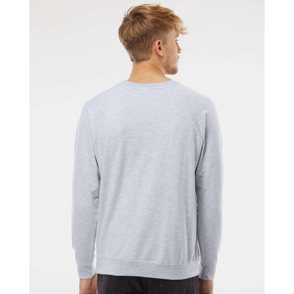 no-logo Independent Trading Co. Icon Unisex Lightweight Loopback Terry Crewneck Sweatshirt-Fleece-Independent Trading Co.-Thread Logic