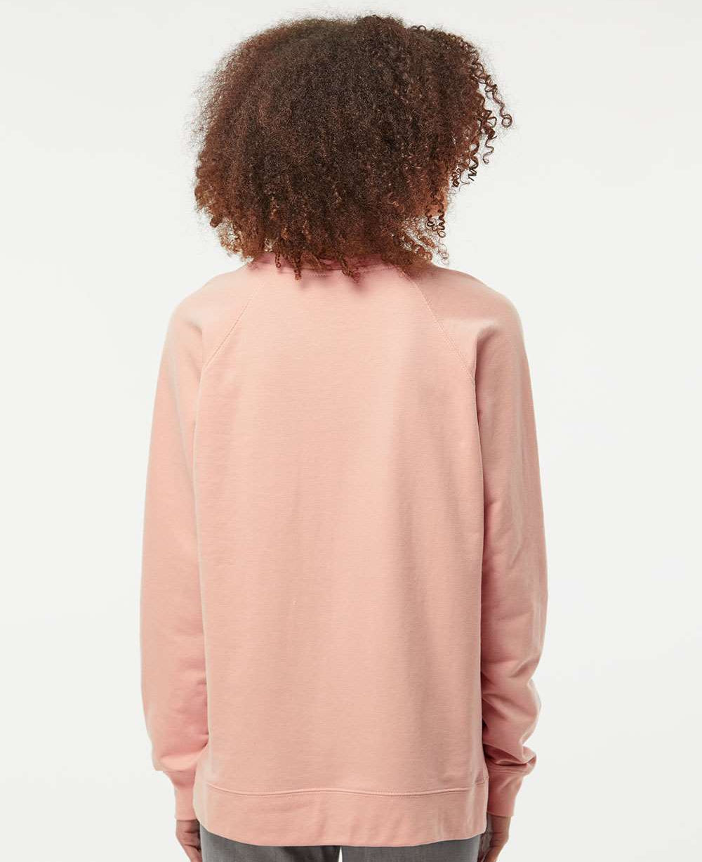 no-logo Independent Trading Co. Icon Unisex Lightweight Loopback Terry Crewneck Sweatshirt-Fleece-Independent Trading Co.-Thread Logic