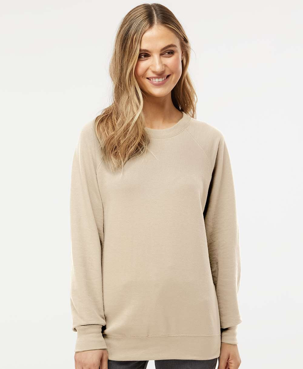 no-logo Independent Trading Co. Icon Unisex Lightweight Loopback Terry Crewneck Sweatshirt-Fleece-Independent Trading Co.-Thread Logic