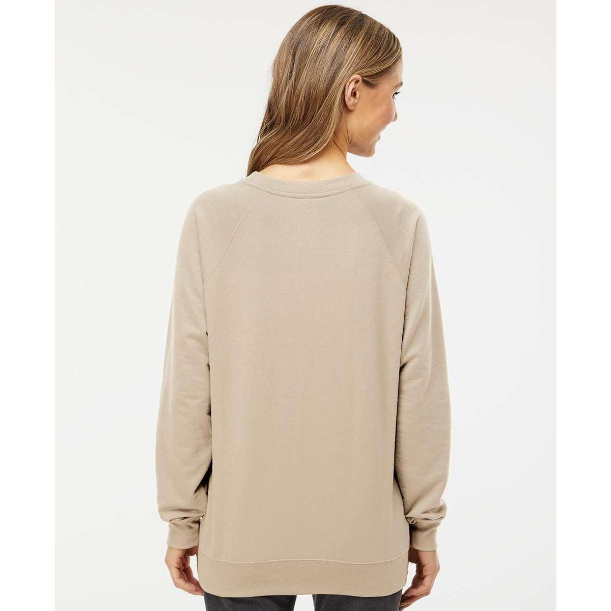 no-logo Independent Trading Co. Icon Unisex Lightweight Loopback Terry Crewneck Sweatshirt-Fleece-Independent Trading Co.-Thread Logic