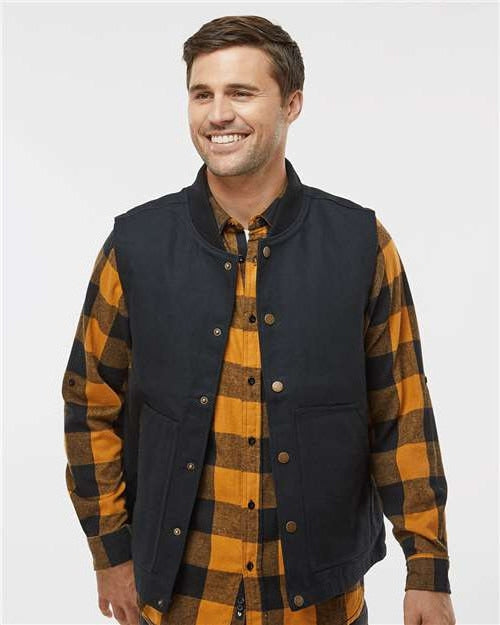 no-logo Independent Trading Co. Insulated Canvas Workwear Vest-Apparel-Independent Trading Co.-Thread Logic
