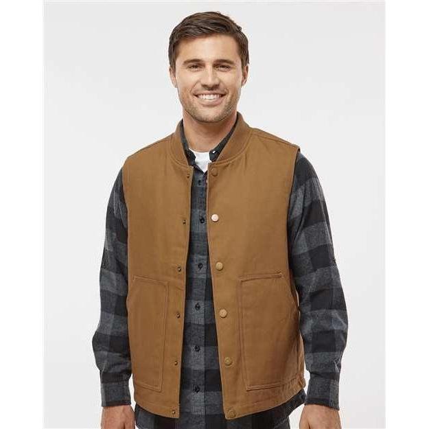 no-logo Independent Trading Co. Insulated Canvas Workwear Vest-Apparel-Independent Trading Co.-Thread Logic