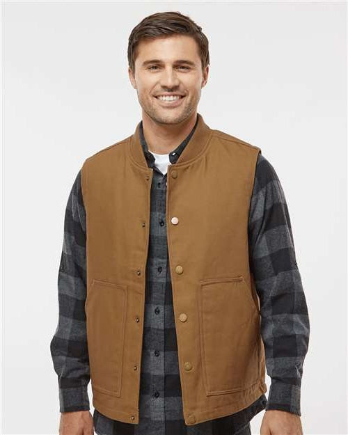 no-logo Independent Trading Co. Insulated Canvas Workwear Vest-Apparel-Independent Trading Co.-Thread Logic