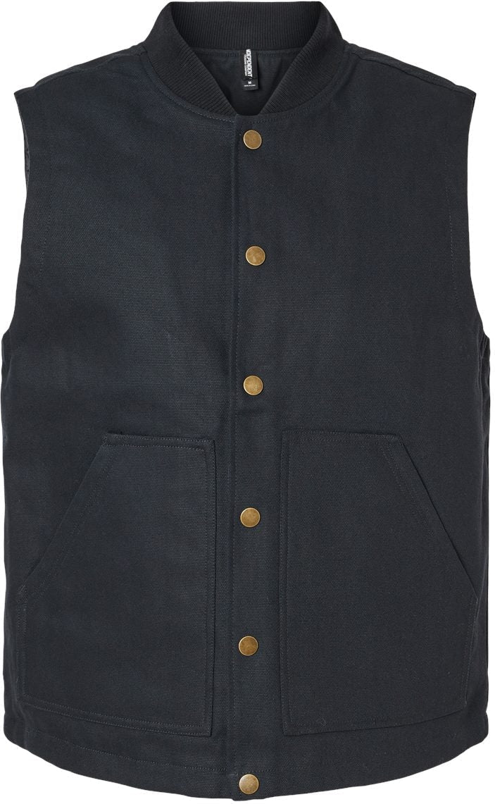 Independent Trading Co. Insulated Canvas Workwear Vest-Apparel-Independent Trading Co.-Black-S-Thread Logic