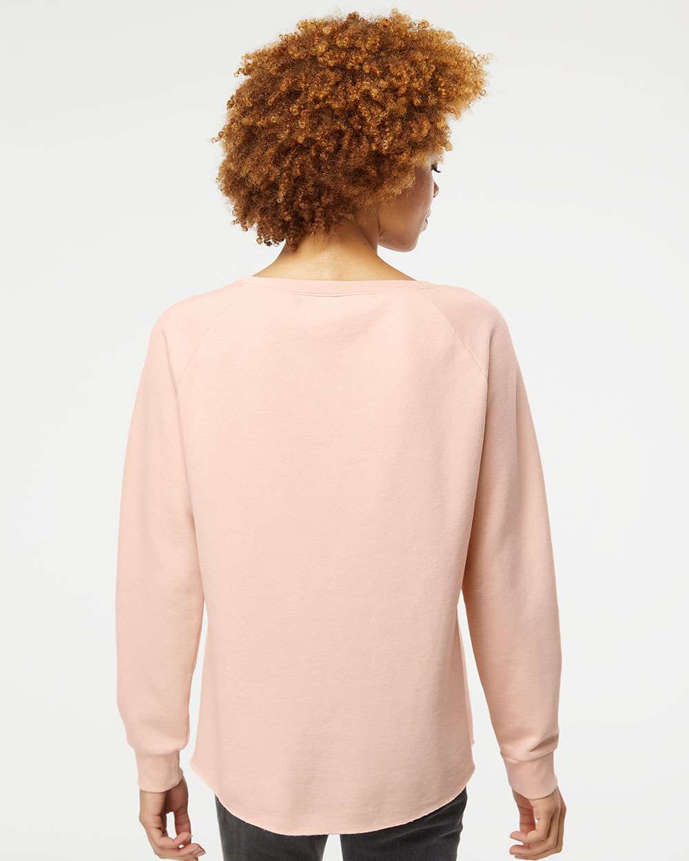 no-logo Independent Trading Co. Ladies California Wave Wash Crewneck Sweatshirt-Ladies Layering-Independent Trading Co.-Thread Logic