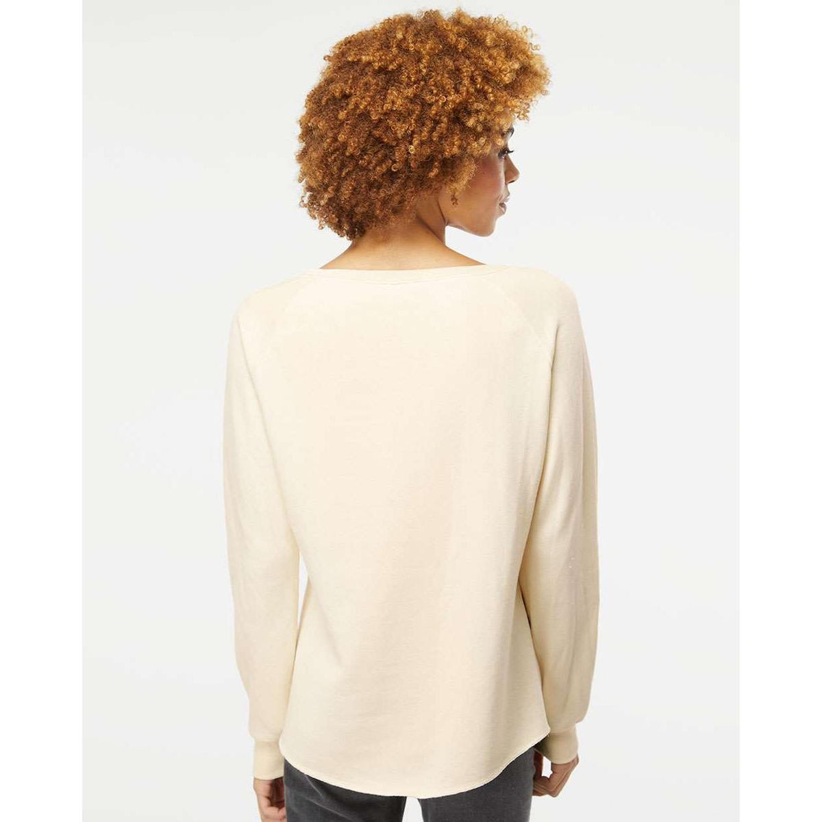 no-logo Independent Trading Co. Ladies California Wave Wash Crewneck Sweatshirt-Ladies Layering-Independent Trading Co.-Thread Logic