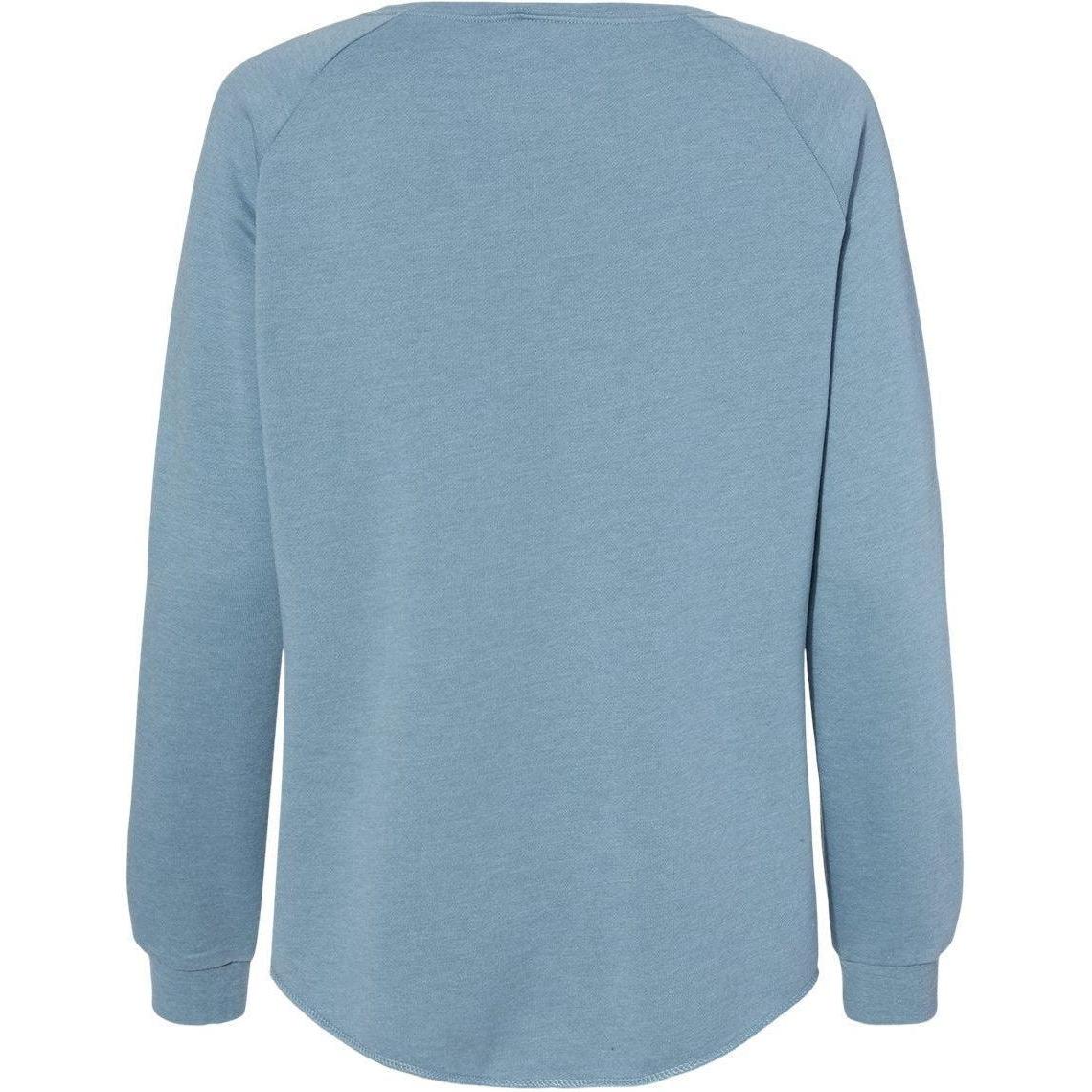 no-logo Independent Trading Co. Ladies California Wave Wash Crewneck Sweatshirt-Ladies Layering-Independent Trading Co.-Thread Logic