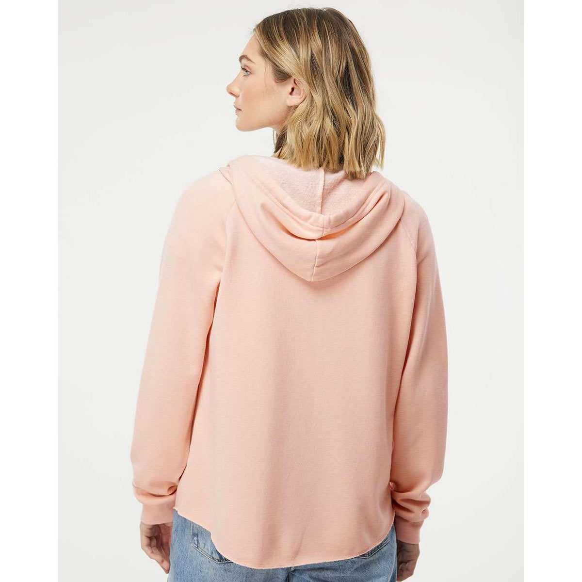 no-logo Independent Trading Co. Ladies California Wave Wash Full-Zip Hooded Sweatshirt -Ladies Layering-Independent Trading Co.-Thread Logic