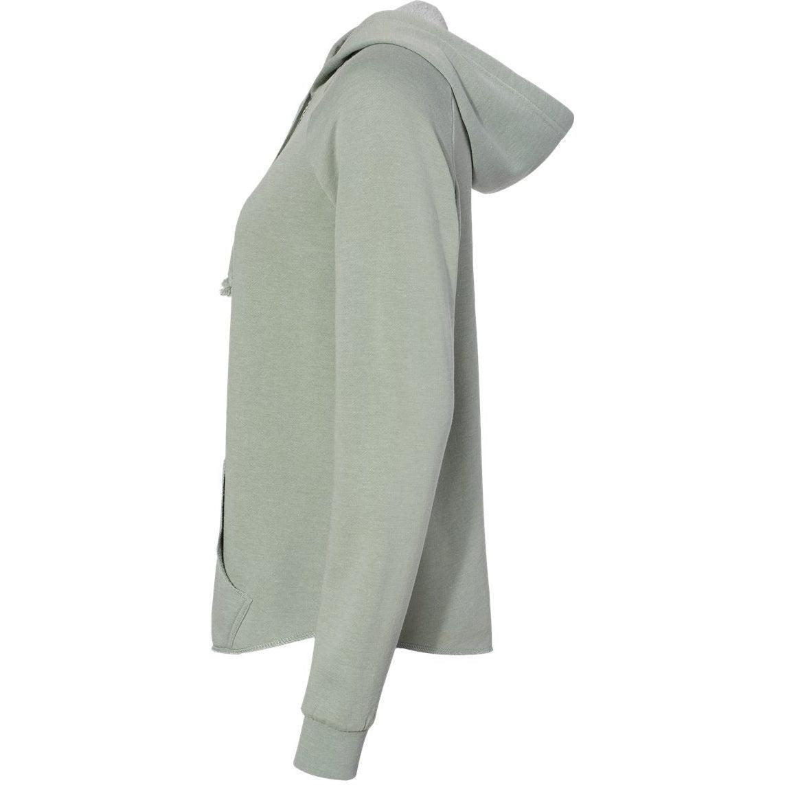 no-logo Independent Trading Co. Ladies California Wave Wash Full-Zip Hooded Sweatshirt -Ladies Layering-Independent Trading Co.-Thread Logic