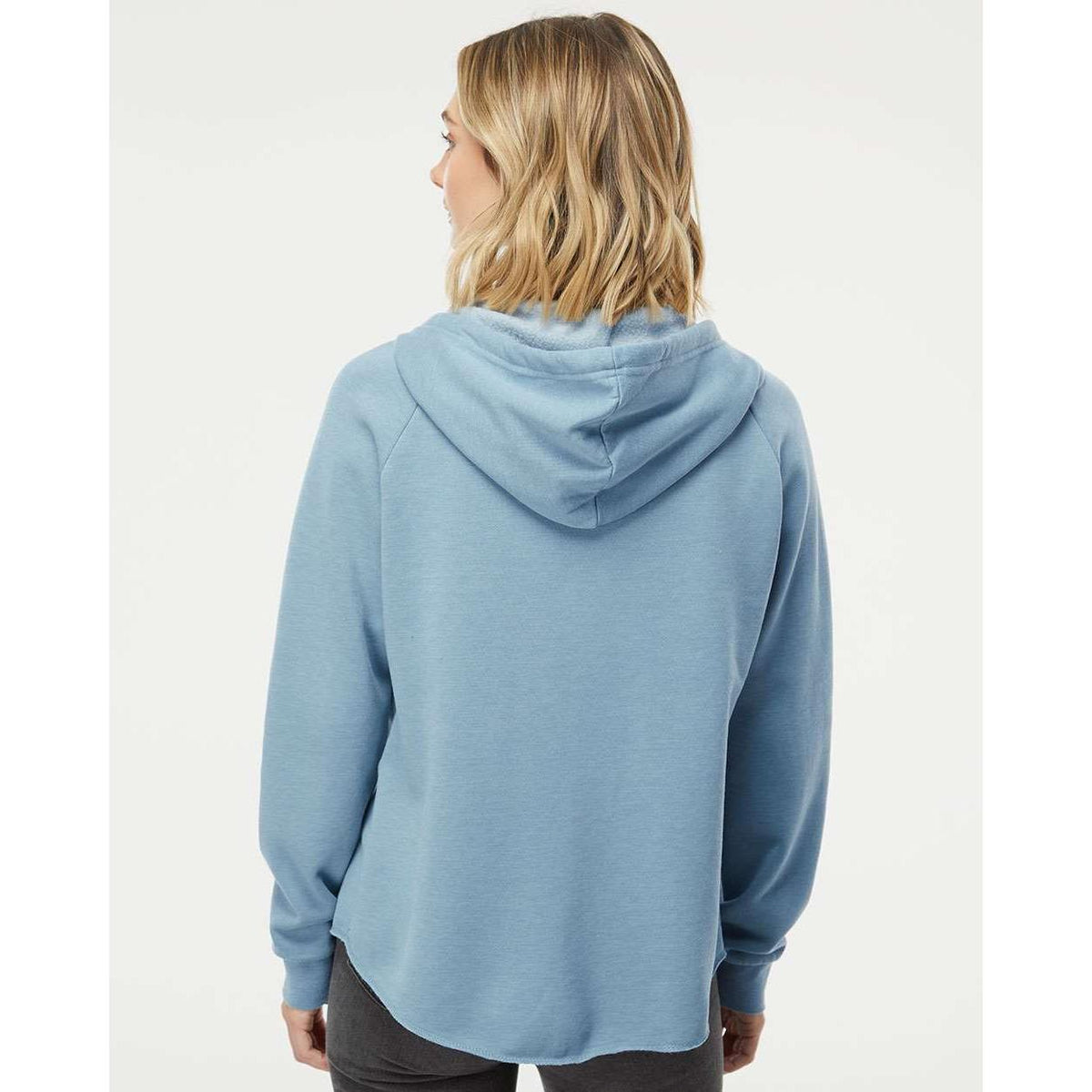 no-logo Independent Trading Co. Ladies California Wave Wash Full-Zip Hooded Sweatshirt -Ladies Layering-Independent Trading Co.-Thread Logic