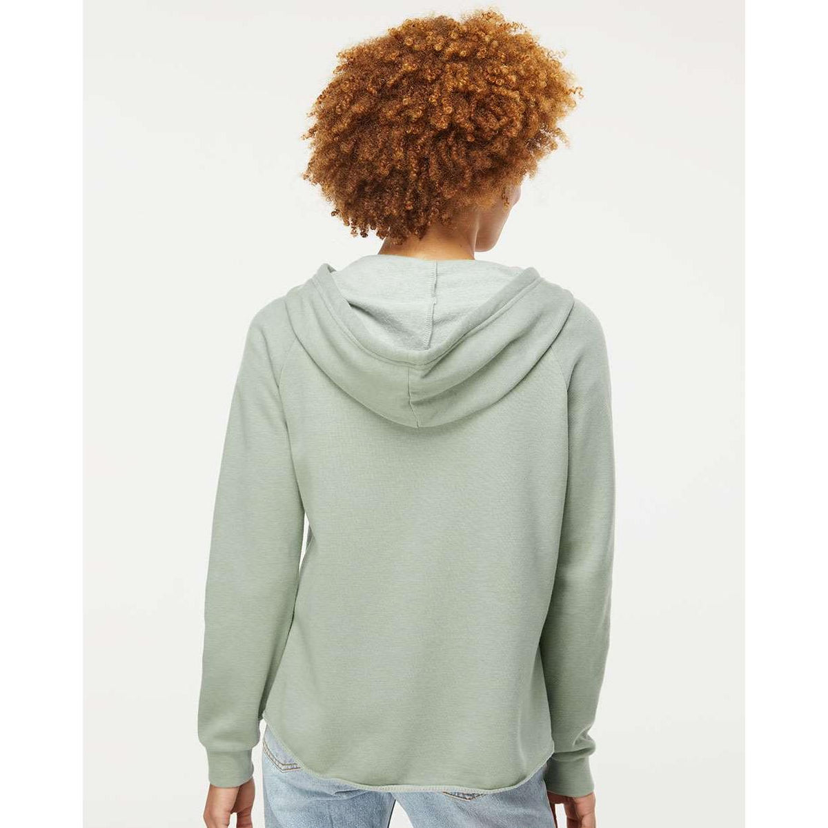no-logo Independent Trading Co. Ladies California Wave Wash Full-Zip Hooded Sweatshirt -Ladies Layering-Independent Trading Co.-Thread Logic