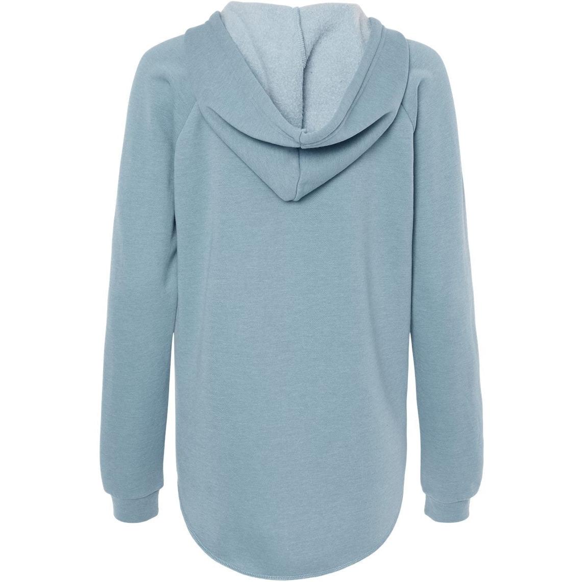 no-logo Independent Trading Co. Ladies Lightweight California Wave Wash Hooded Sweatshirt-Ladies Layering-Independent Trading Co.-Thread Logic