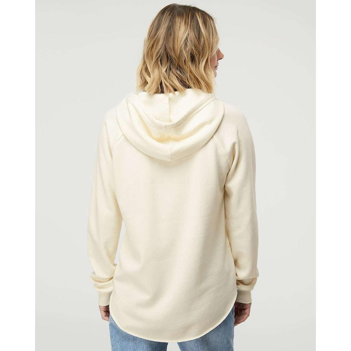 no-logo Independent Trading Co. Ladies Lightweight California Wave Wash Hooded Sweatshirt-Ladies Layering-Independent Trading Co.-Thread Logic