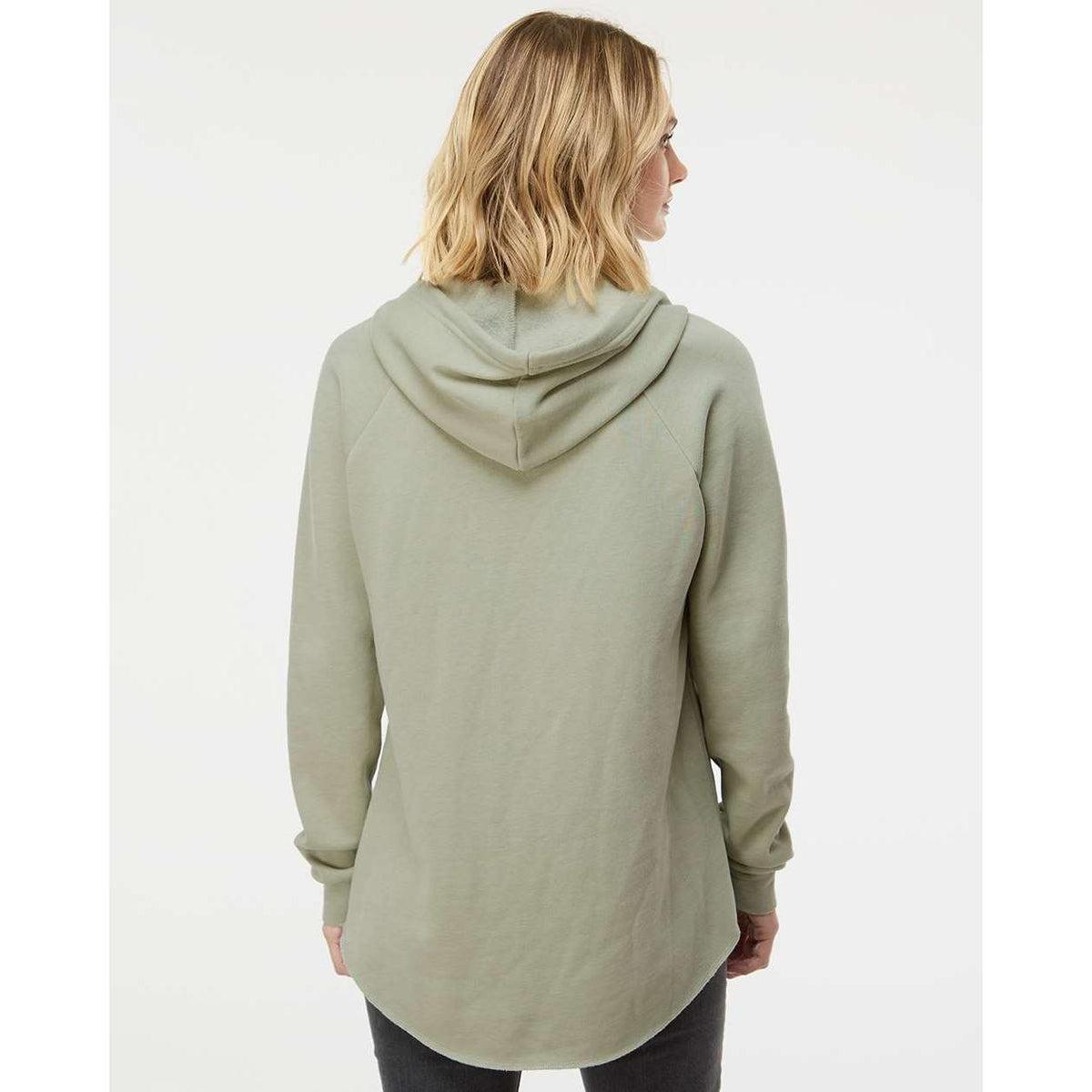 no-logo Independent Trading Co. Ladies Lightweight California Wave Wash Hooded Sweatshirt-Ladies Layering-Independent Trading Co.-Thread Logic