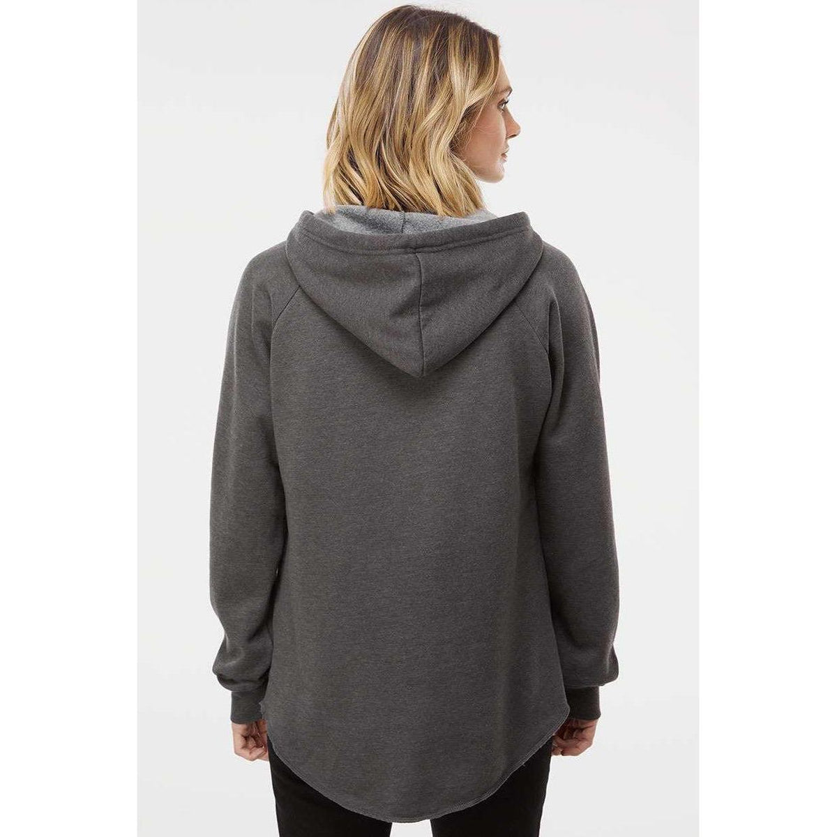 no-logo Independent Trading Co. Ladies Lightweight California Wave Wash Hooded Sweatshirt-Ladies Layering-Independent Trading Co.-Thread Logic