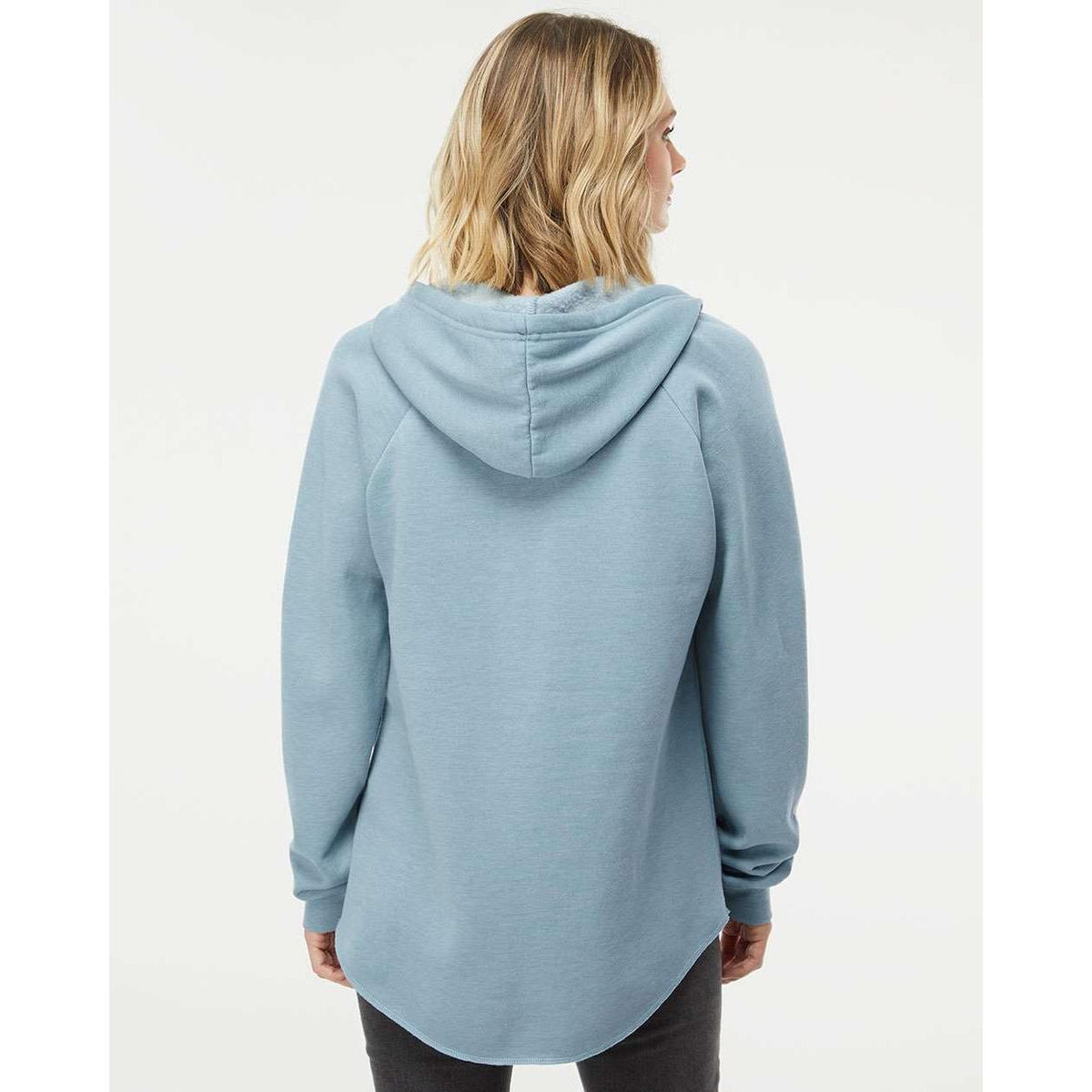 no-logo Independent Trading Co. Ladies Lightweight California Wave Wash Hooded Sweatshirt-Ladies Layering-Independent Trading Co.-Thread Logic
