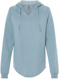 Independent Trading Co. Ladies Lightweight California Wave Wash Hooded Sweatshirt