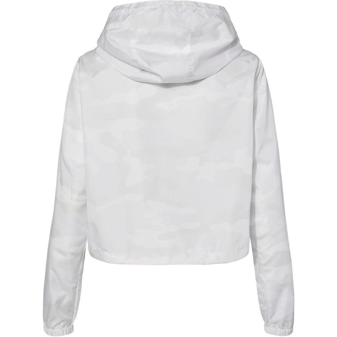 no-logo Independent Trading Co. Ladies Lightweight Quarter-Zip Pullover Crop Windbreaker-Outerwear-Independent Trading Co.-Thread Logic