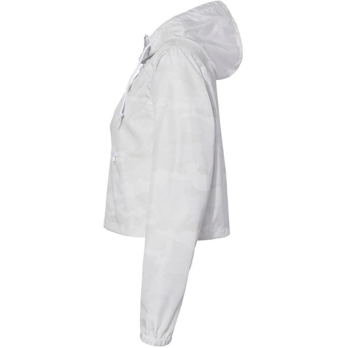 no-logo Independent Trading Co. Ladies Lightweight Quarter-Zip Pullover Crop Windbreaker-Outerwear-Independent Trading Co.-Thread Logic