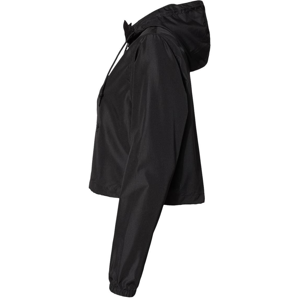 no-logo Independent Trading Co. Ladies Lightweight Quarter-Zip Pullover Crop Windbreaker-Outerwear-Independent Trading Co.-Thread Logic