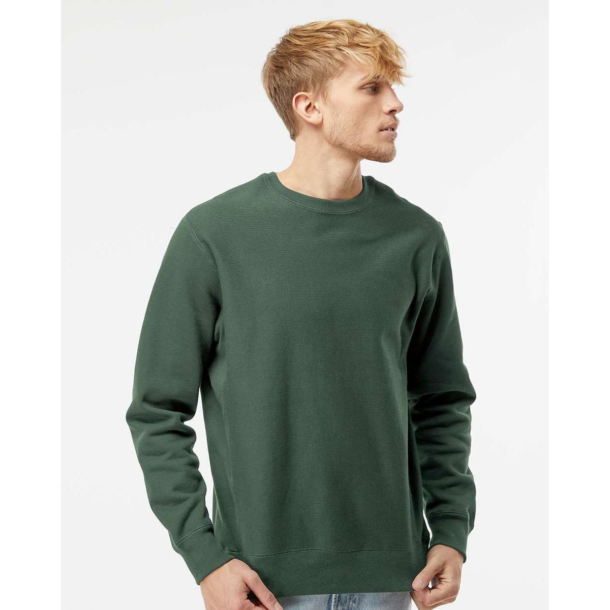 no-logo Independent Trading Co. Legend Premium Heavyweight Cross-Grain Sweatshirt-Men's Layering-Independent Trading Co.-Thread Logic