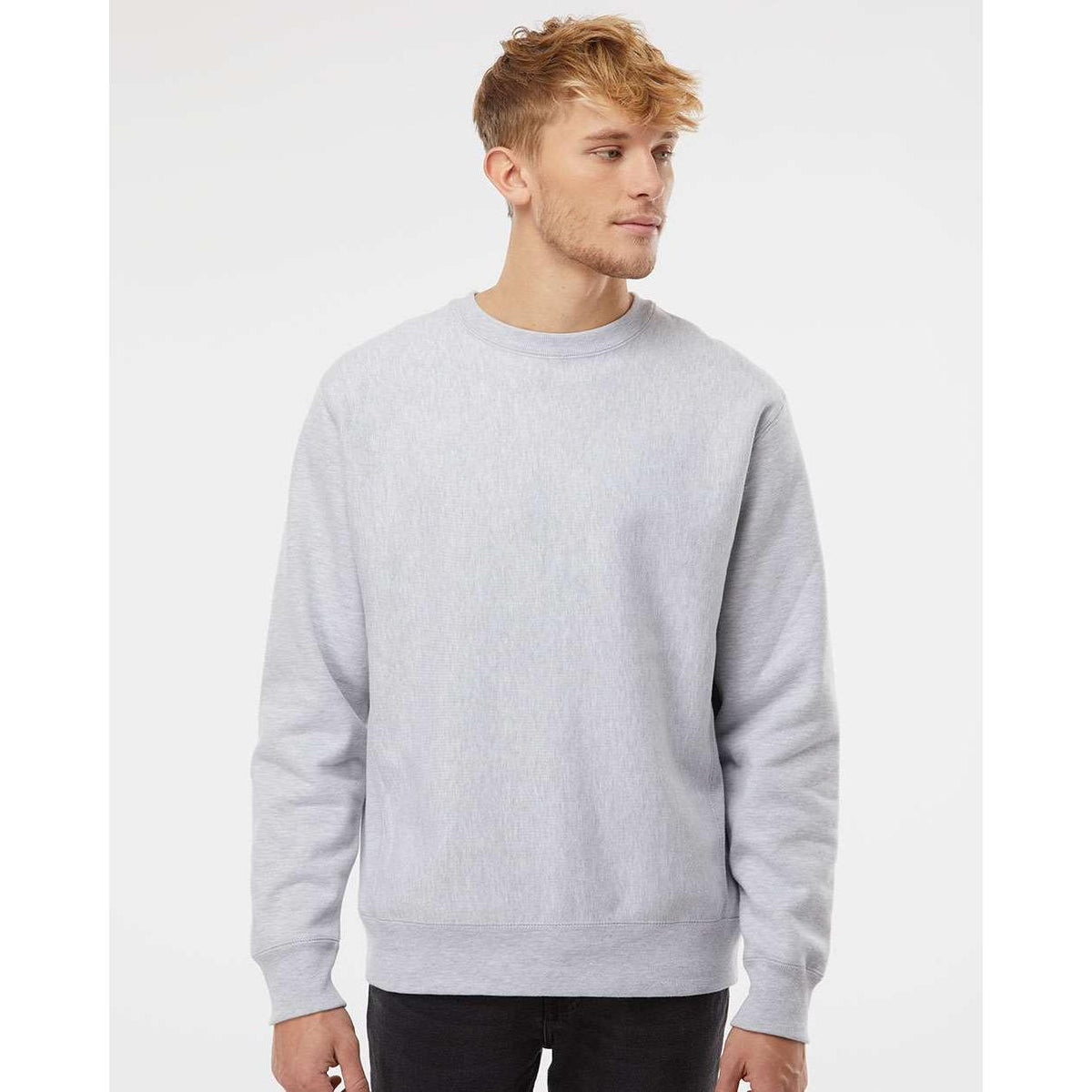 no-logo Independent Trading Co. Legend Premium Heavyweight Cross-Grain Sweatshirt-Men's Layering-Independent Trading Co.-Thread Logic