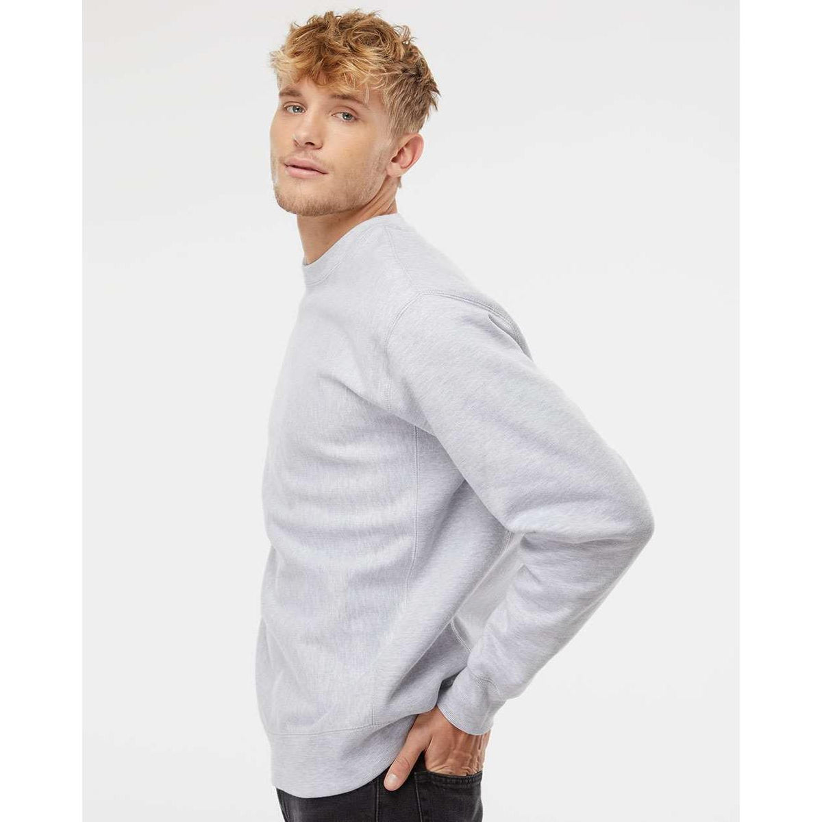 no-logo Independent Trading Co. Legend Premium Heavyweight Cross-Grain Sweatshirt-Men's Layering-Independent Trading Co.-Thread Logic