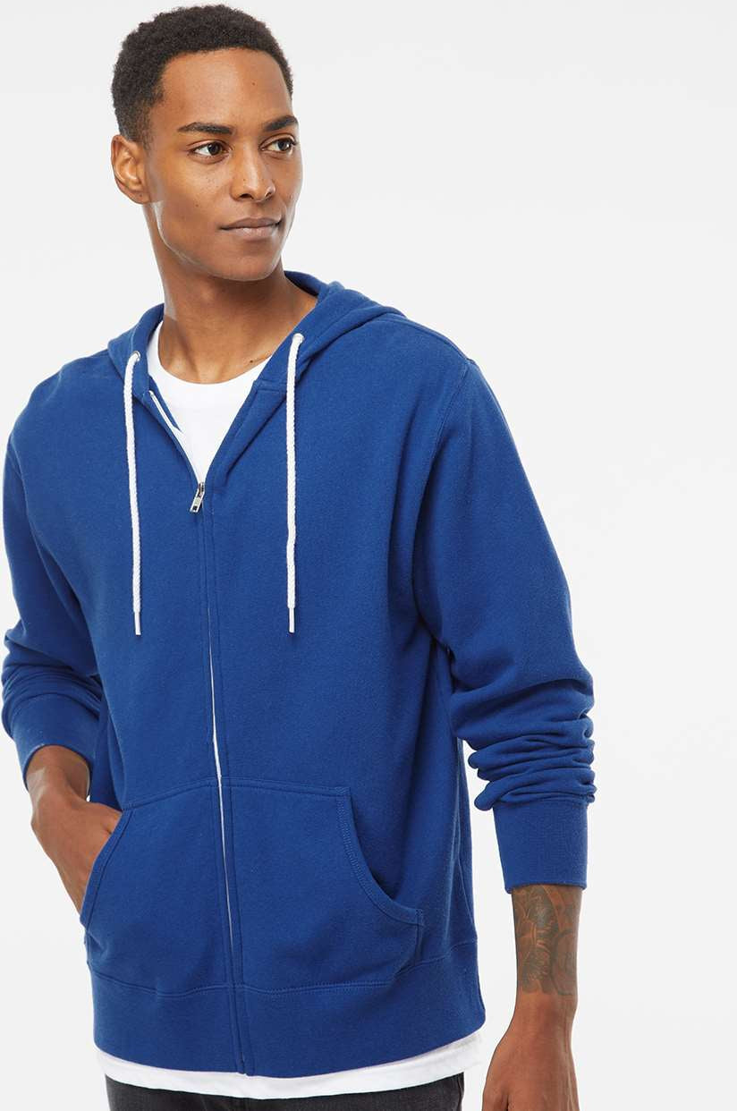 no-logo Independent Trading Co. Lightweight Full-Zip Hooded Sweatshirt-Men's Layering-Independent Trading Co.-Thread Logic