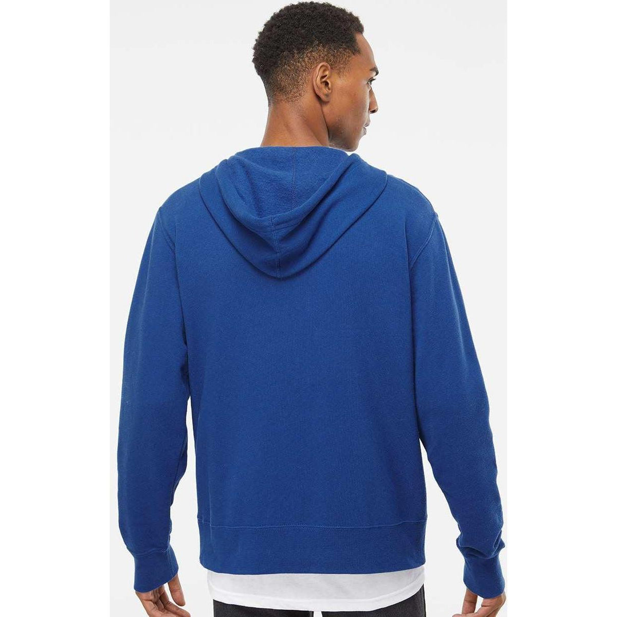 no-logo Independent Trading Co. Lightweight Full-Zip Hooded Sweatshirt-Men's Layering-Independent Trading Co.-Thread Logic