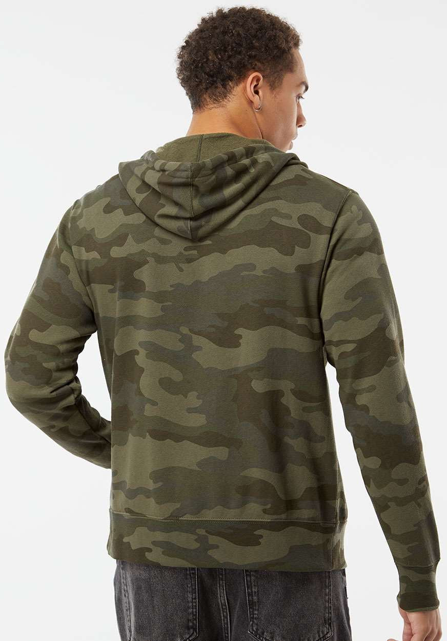 no-logo Independent Trading Co. Lightweight Full-Zip Hooded Sweatshirt-Men's Layering-Independent Trading Co.-Thread Logic