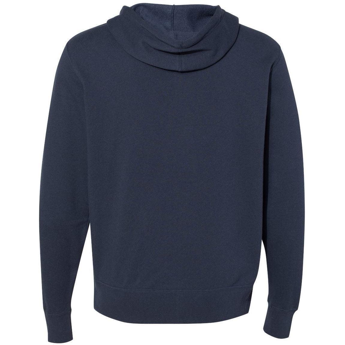 no-logo Independent Trading Co. Lightweight Full-Zip Hooded Sweatshirt-Men's Layering-Independent Trading Co.-Thread Logic