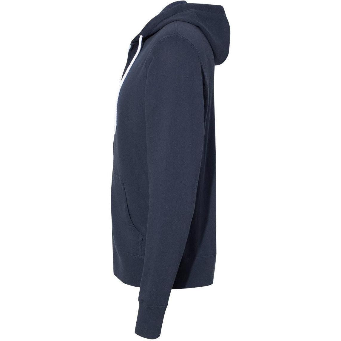 no-logo Independent Trading Co. Lightweight Full-Zip Hooded Sweatshirt-Men's Layering-Independent Trading Co.-Thread Logic