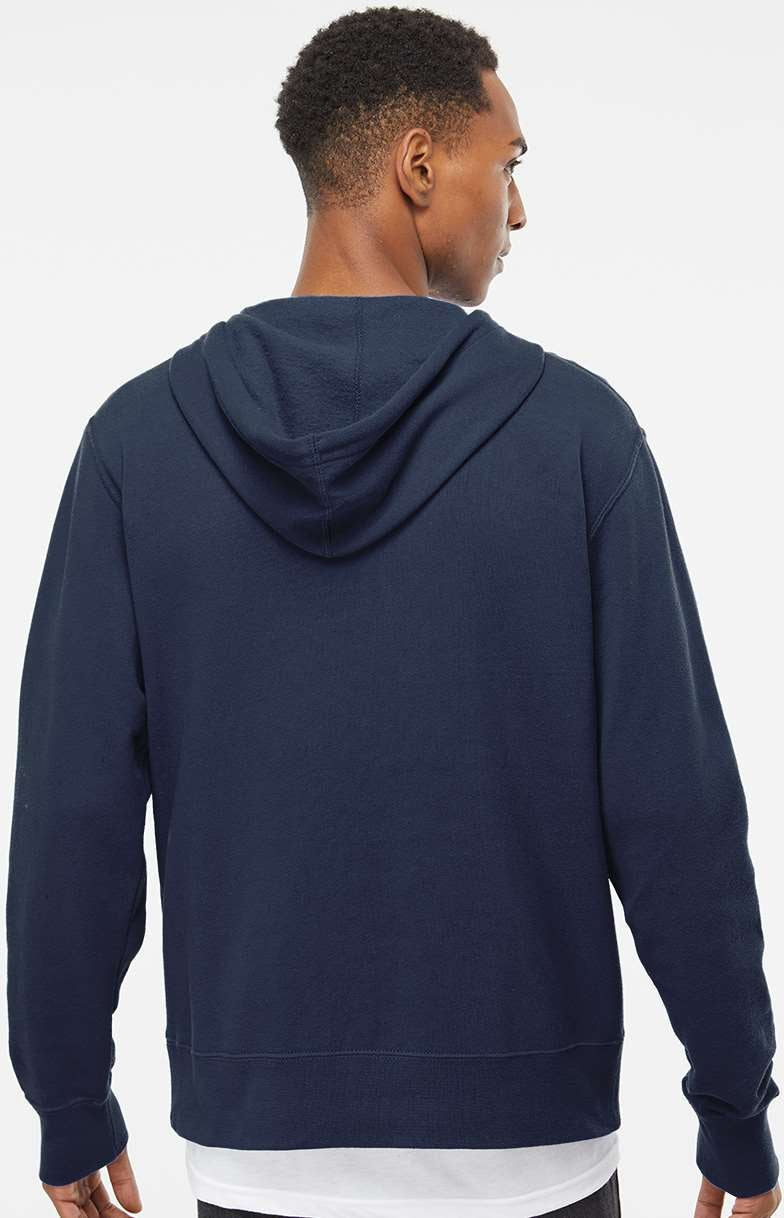 no-logo Independent Trading Co. Lightweight Full-Zip Hooded Sweatshirt-Men's Layering-Independent Trading Co.-Thread Logic