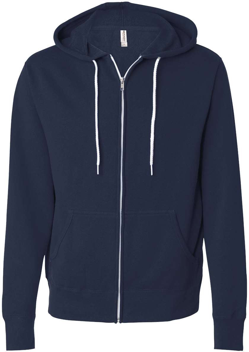 Independent Trading Co. Lightweight Full-Zip Hooded Sweatshirt