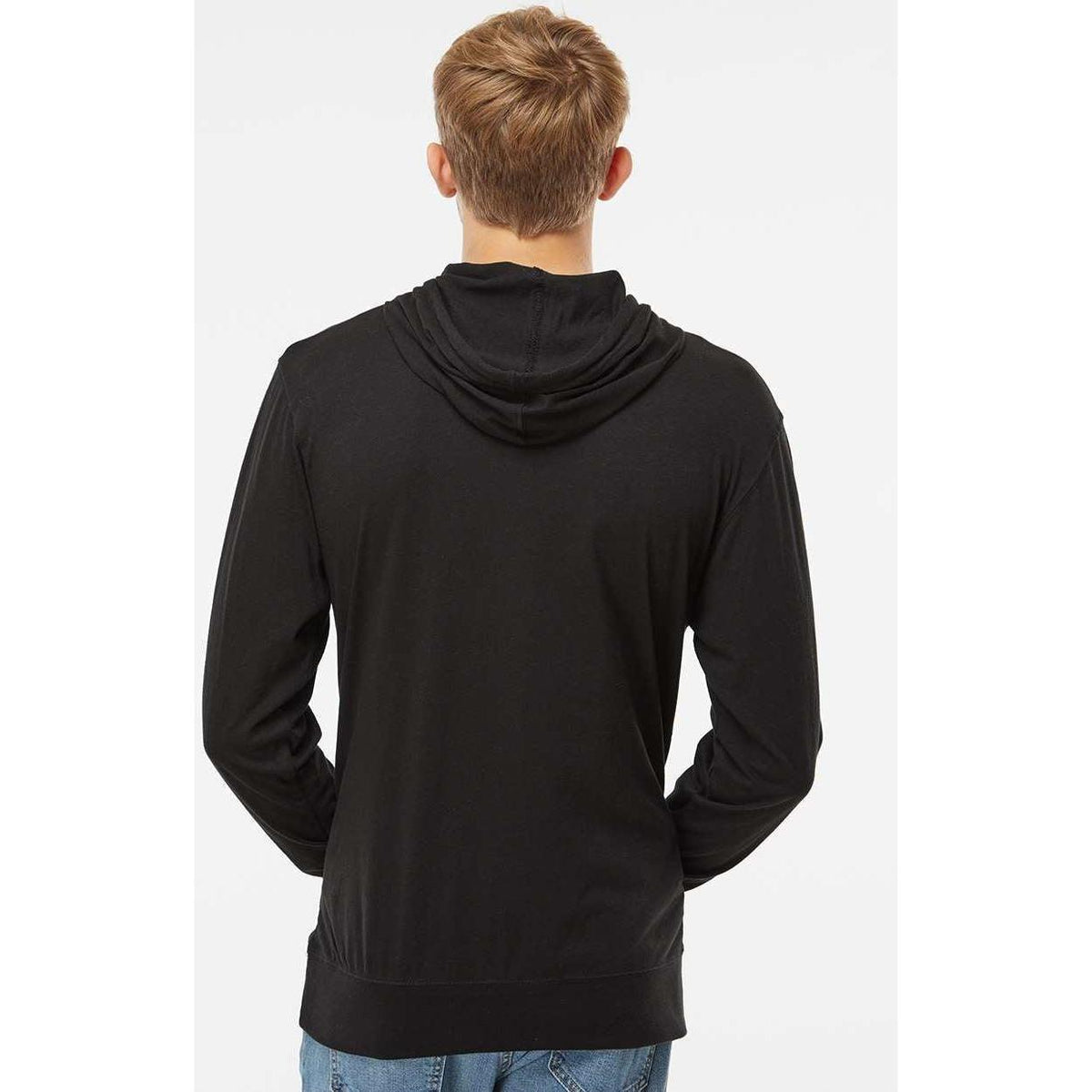 no-logo Independent Trading Co. Lightweight Hooded Pullover T-Shirt -Men's T Shirts-Independent Trading Co.-Thread Logic