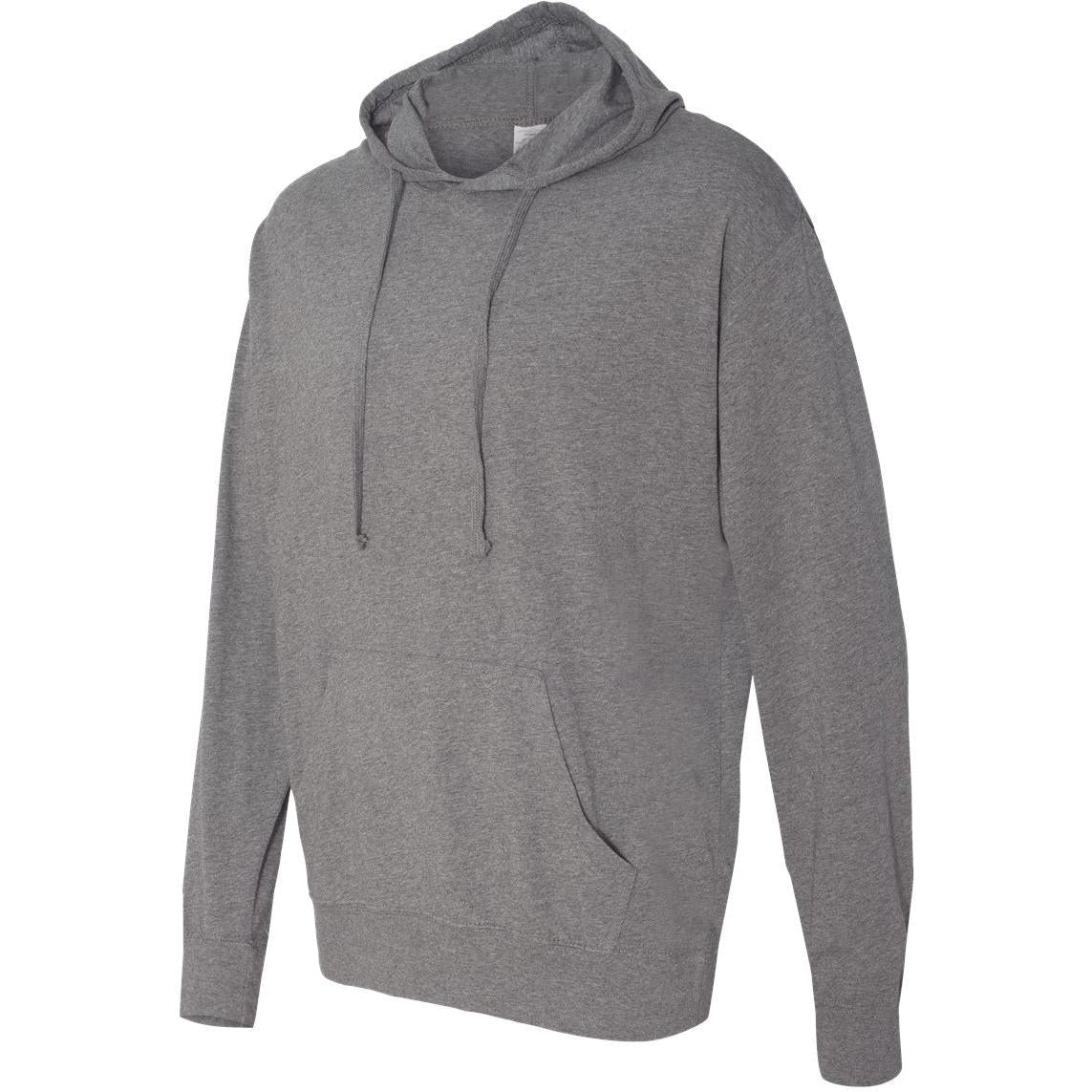 no-logo Independent Trading Co. Lightweight Hooded Pullover T-Shirt -Men's T Shirts-Independent Trading Co.-Thread Logic