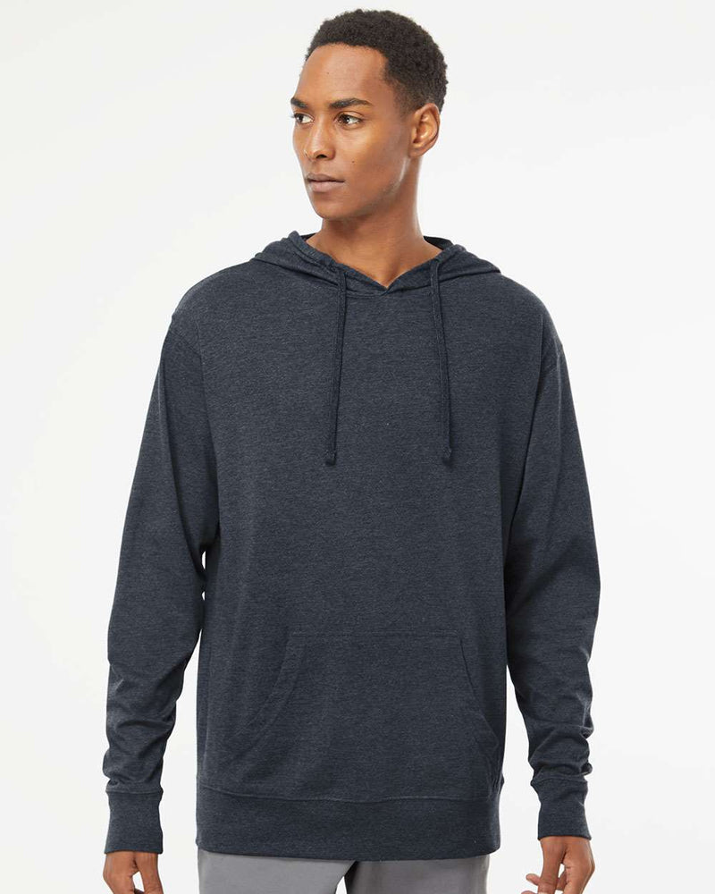 no-logo Independent Trading Co. Lightweight Hooded Pullover T-Shirt -Men's T Shirts-Independent Trading Co.-Thread Logic