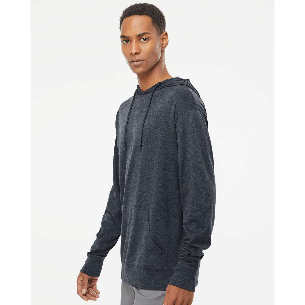 no-logo Independent Trading Co. Lightweight Hooded Pullover T-Shirt -Men's T Shirts-Independent Trading Co.-Thread Logic