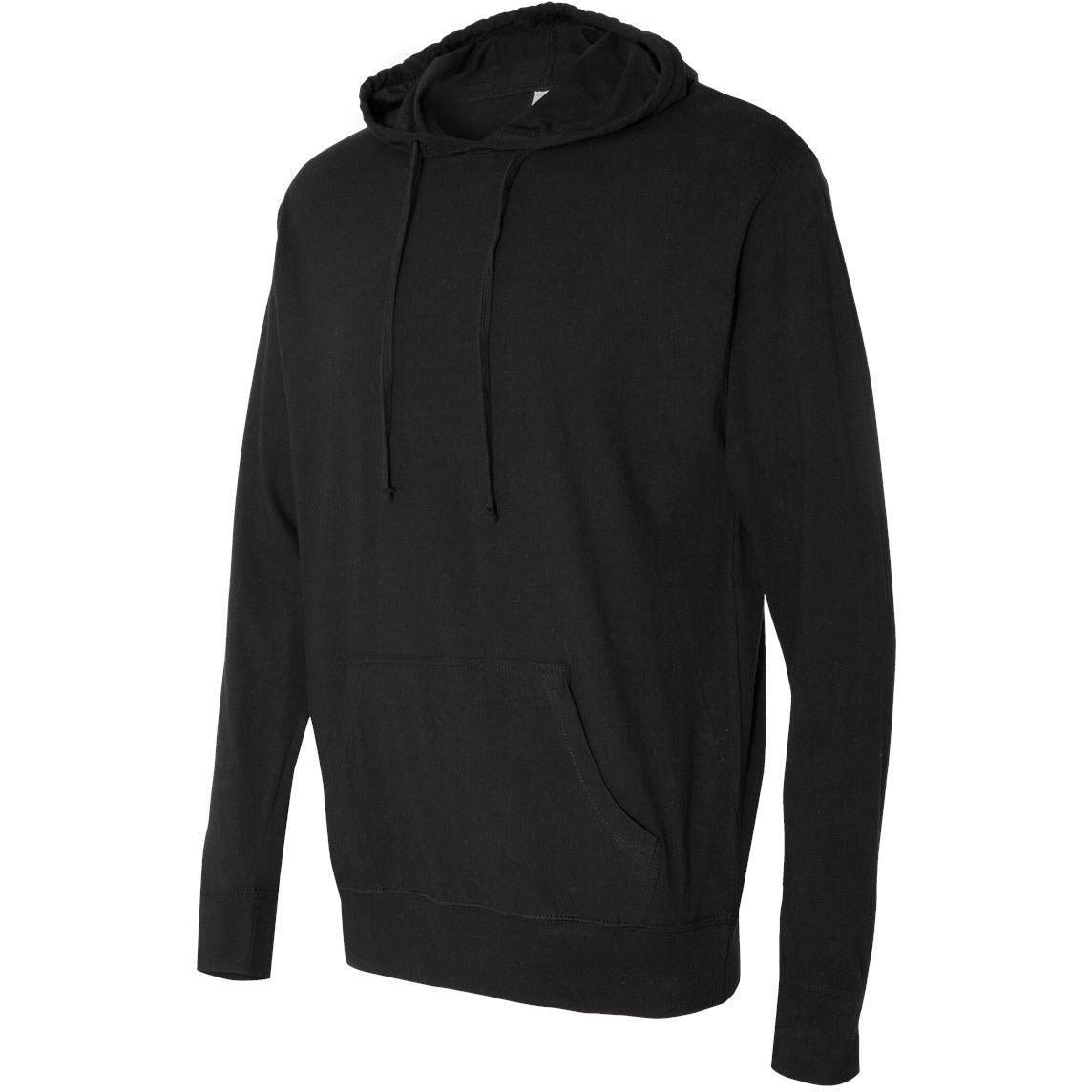 no-logo Independent Trading Co. Lightweight Hooded Pullover T-Shirt -Men's T Shirts-Independent Trading Co.-Thread Logic