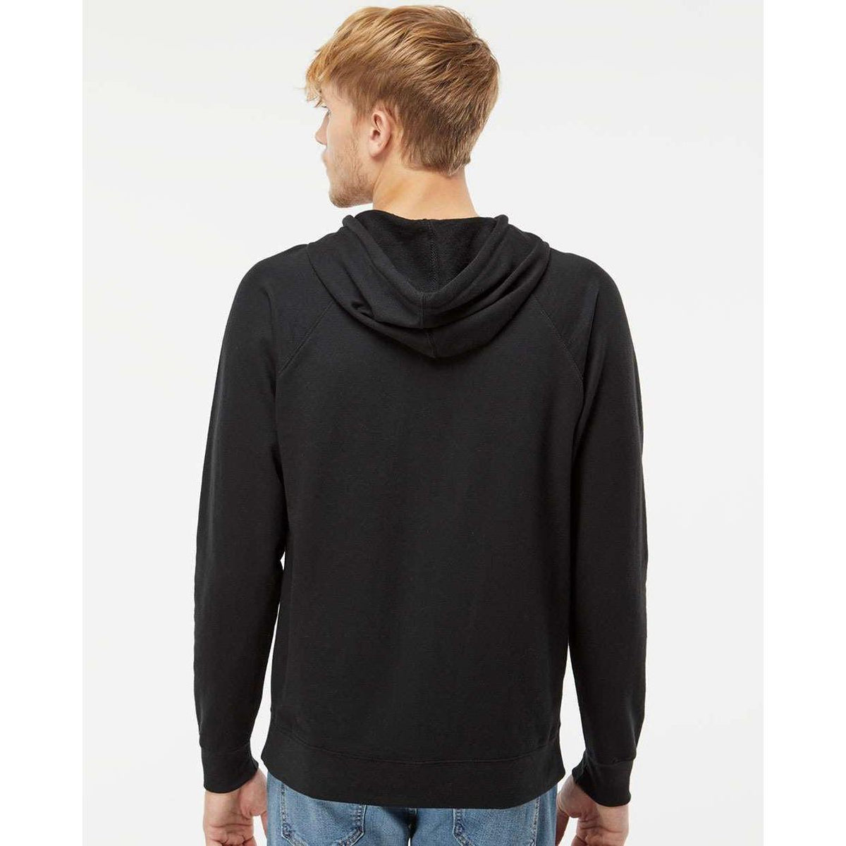 no-logo Independent Trading Co. Lightweight Loopback Terry Hooded Pullover-Men's Layering-Independent Trading Co.-Thread Logic