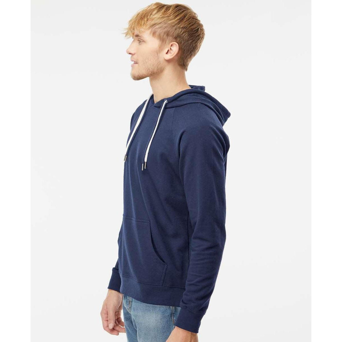 no-logo Independent Trading Co. Lightweight Loopback Terry Hooded Pullover-Men's Layering-Independent Trading Co.-Thread Logic