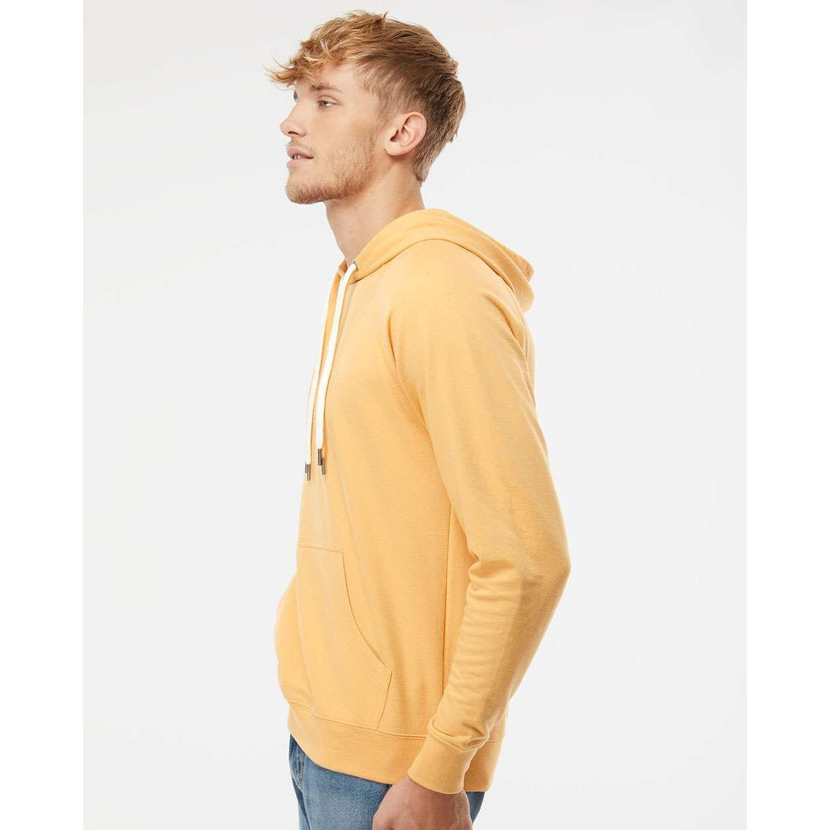 no-logo Independent Trading Co. Lightweight Loopback Terry Hooded Pullover-Men's Layering-Independent Trading Co.-Thread Logic