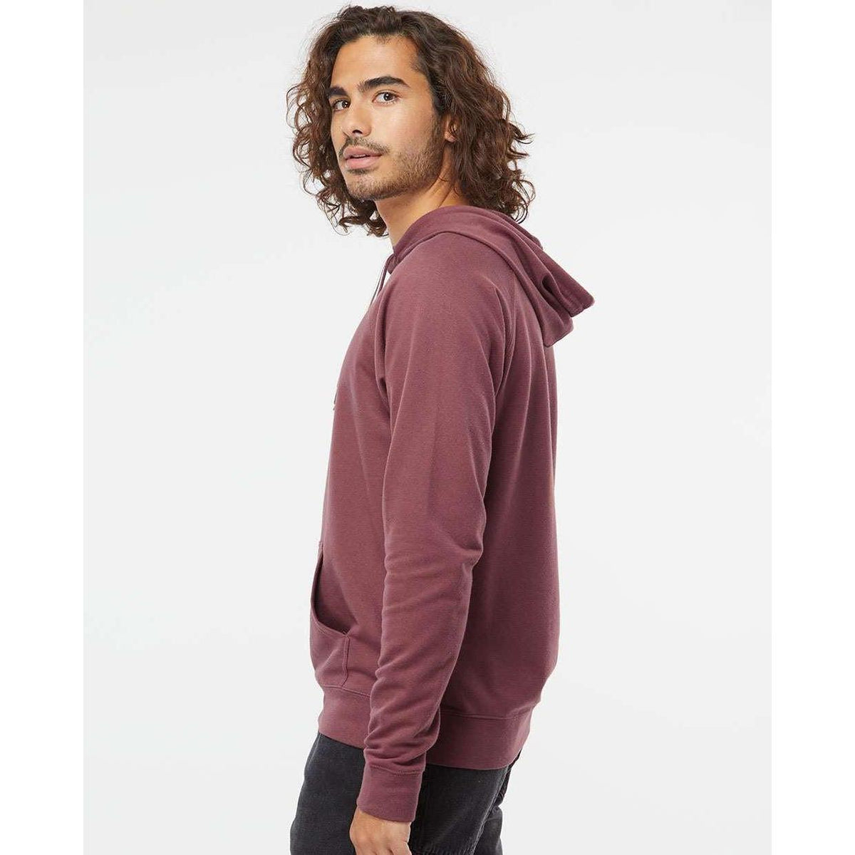 no-logo Independent Trading Co. Lightweight Loopback Terry Hooded Pullover-Men's Layering-Independent Trading Co.-Thread Logic