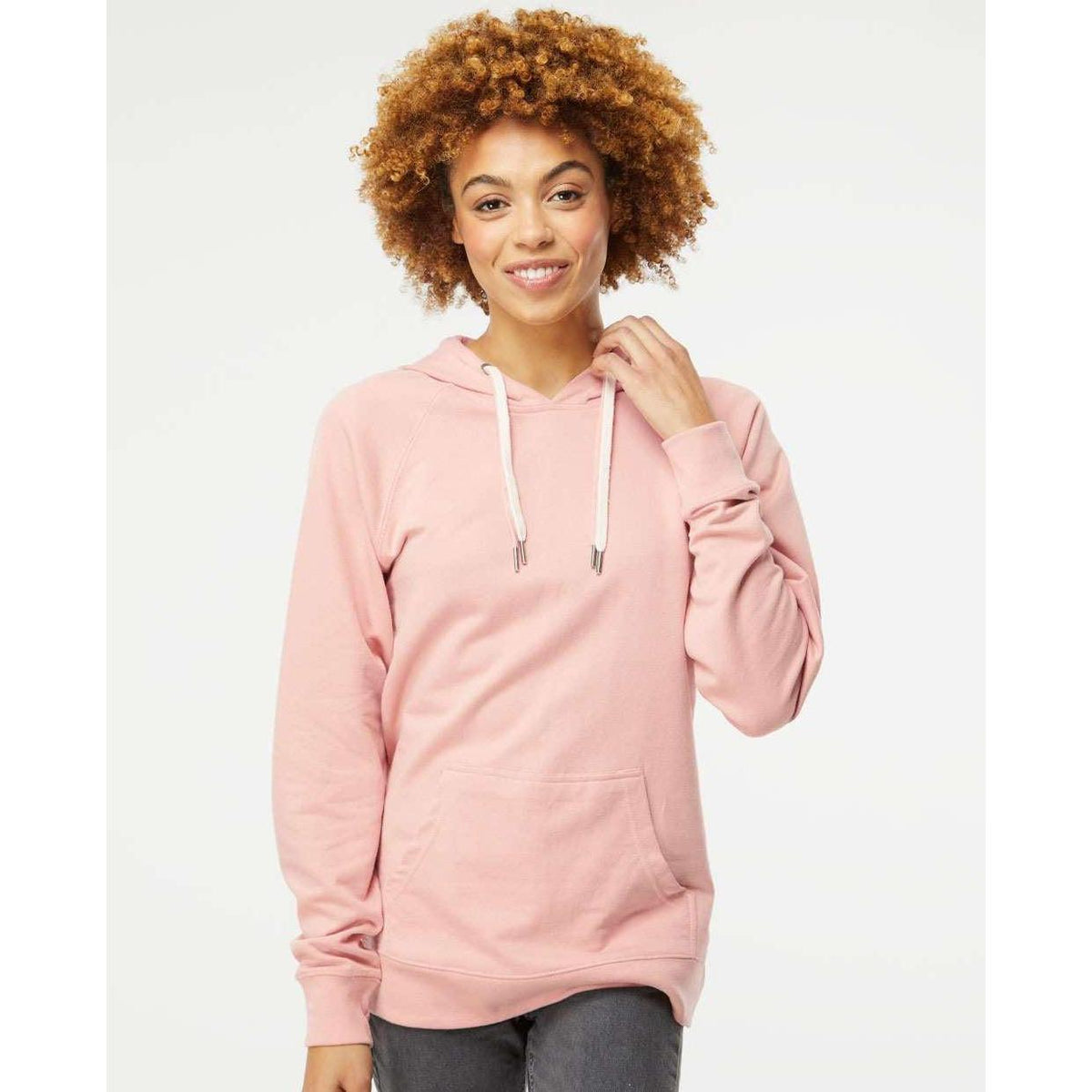 no-logo Independent Trading Co. Lightweight Loopback Terry Hooded Pullover-Men's Layering-Independent Trading Co.-Thread Logic