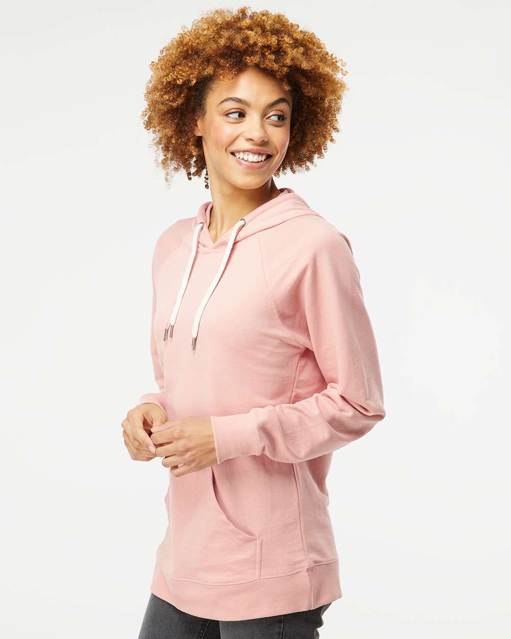 no-logo Independent Trading Co. Lightweight Loopback Terry Hooded Pullover-Men's Layering-Independent Trading Co.-Thread Logic