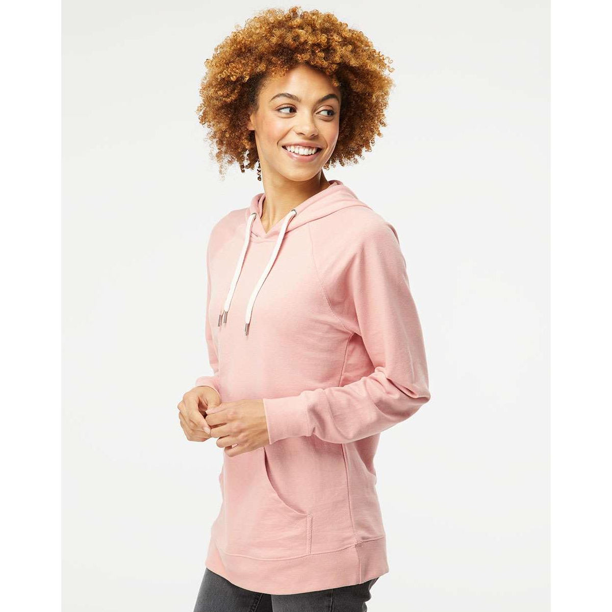 no-logo Independent Trading Co. Lightweight Loopback Terry Hooded Pullover-Men's Layering-Independent Trading Co.-Thread Logic